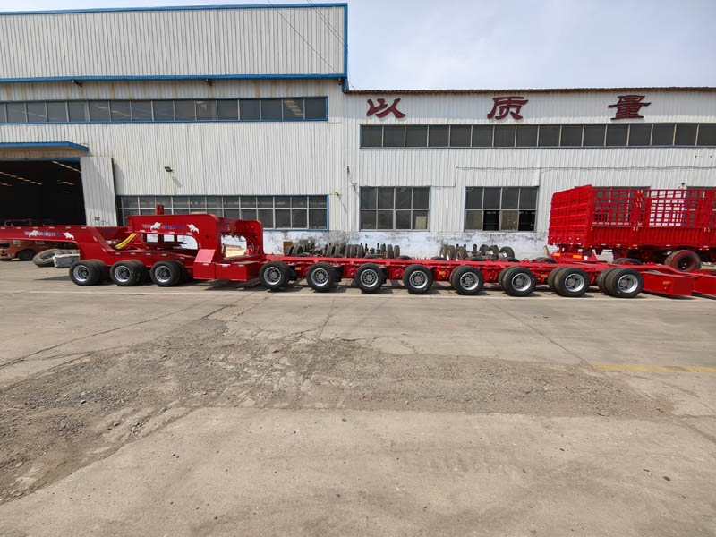 Export Special Oversized Multi-Axle Heavy-Duty Low Bed Semi-Trailers