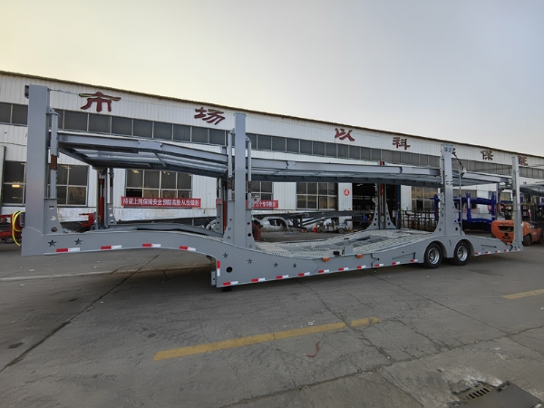 Central Asian Five Countries European-Style Car Carrier Cage Trailers