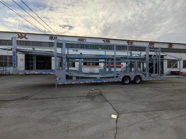 Central Asian Five Countries European-Style Car Carrier Cage Trailers