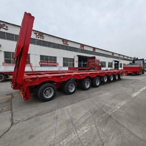 Export Special Oversized Multi-Axle Heavy-Duty Low Bed Semi-Trailers