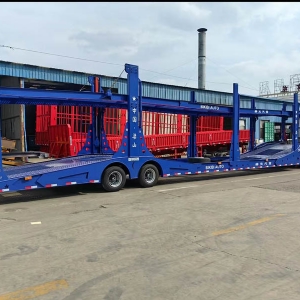 Central Asian Five Countries European-Style Car Carrier Cage Trailers