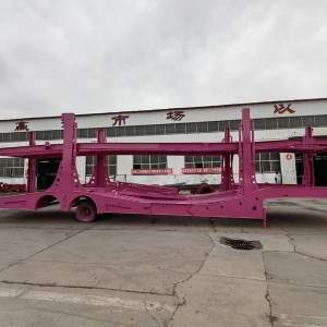 Central Asian Five Countries European-Style Car Carrier Cage Trailers